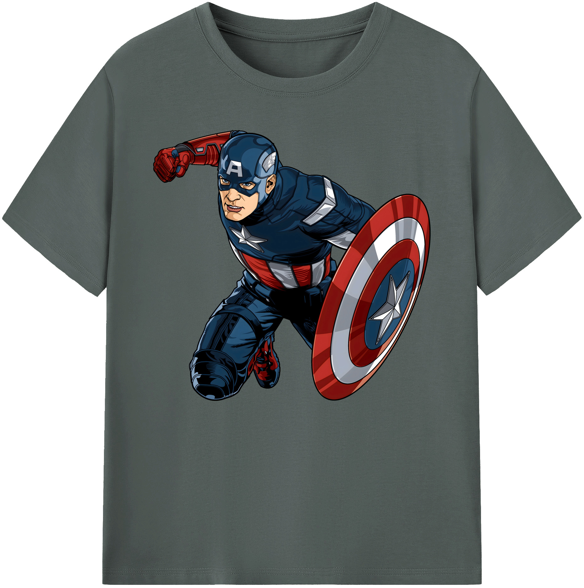 （画像用） アベンジャーズ The Avengers 綿100％ メンズ半袖Tシャツ｜肌触りやわらか＆通気性